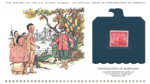 THE HISTORY OF THE U.S. IN MINT STAMPS COLONIZATION OF MARYLAND