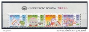 1990 Macau/Macao Industrial Diversifiation 4V STAMP