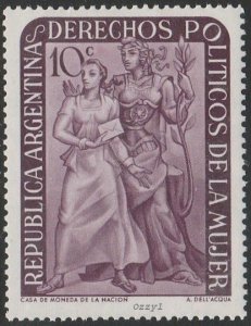 Argentina #598 1951 Woman Voter MNH.