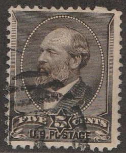 U.S. Scott #205 Garfield Stamp - Used Single