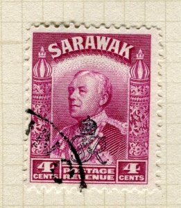 SARAWAK; 1947 early C. Brooke Crown Colony issue fine used 4c. value