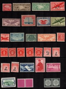 United States  26 MH used air mail postage dues