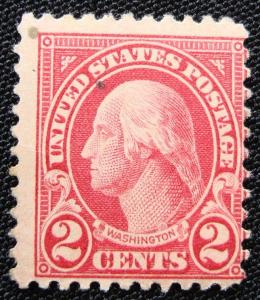 US #554 Mint, Partial Gum, Single, G. Washington,SCV $1.40 