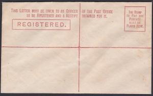 NEW SOUTH WALES QV 4d registered envelope unused...........................53751