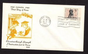 Canada #396 (1962 Education issue) unaddressed H&E cachet FDC (#3)