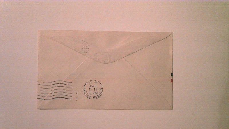 US FIRST FLIGHT COVER: 1928 NEW YORK
