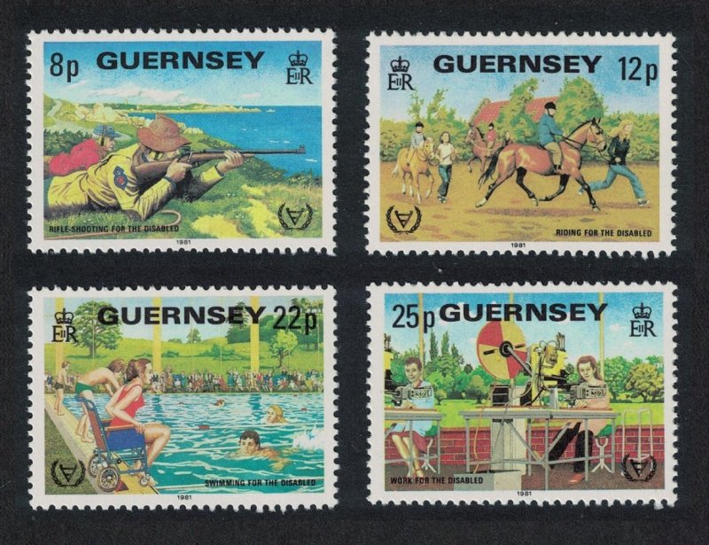 Guernsey Intl Year for Disabled Persons 4v 1981 MNH SG#245-248