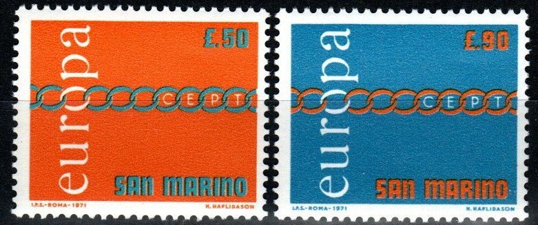 San Marino  #749-50  MNH