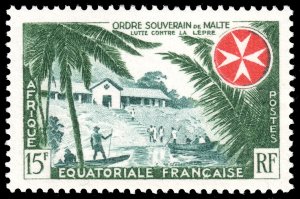 French Equatorial Africa #194  MNH - SMOM Knights of Malta (1957)