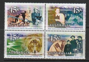 1999 Australia - Sc 1768a - MNH VF - block of 4 - Dams