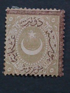 ​TURKEY-OTTOMAN-EMPIRE 1874 SC#38 148YEARS OLD RARE SURCHARGE MNH STAMP-VF