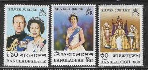 Bangladesh MNH sc# 123-5 Queen