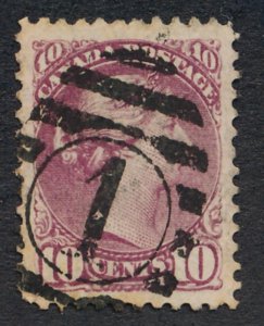 CANADA 40 USED F-VF 10c QUEEN VICTORIA