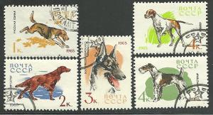 Russia #3000-3009, Dogs, Used**-