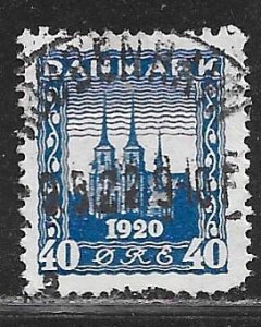 Denmark 160: 40o Roskilde Cathedral,, used, F-VF,