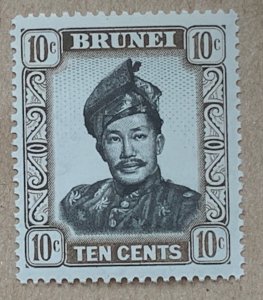 Brunei 1952 10c Sultan, MNH. Scott 89, CV $0.25.   SG 106