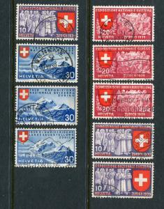 Switzerland #247-55 Used