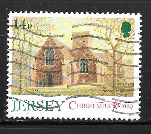 Jersey 549: 14p St. Helier Church, used, VF