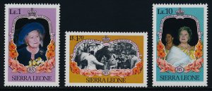 Sierra Leone 690-2 MNH Queen Mother 85th Birthday, Flowers