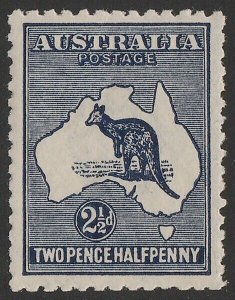 AUSTRALIA 1915 Kangaroo 2½d 3rd wmk. Superb MNH **. ACSC 11C cat $125.
