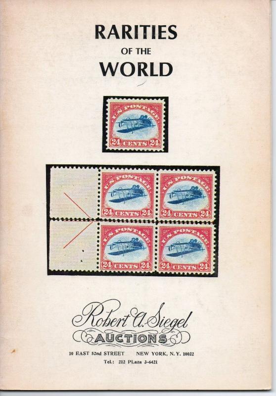 Robert A. Siegel “Rarities of the World” Auctions Complete Run 1964-2023!!