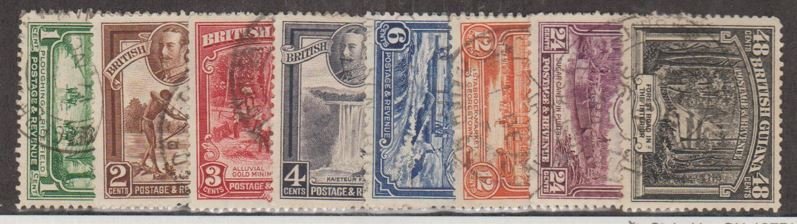 British Guiana Scott #210-217 Stamps - Used Set