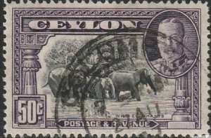 Ceylon,#273  Used From 1935-36