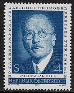 Austria #978 MNH Stamp - Fritz Pregl