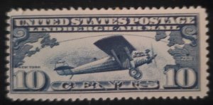 US C10, Lindbergh Air Mail, 1927, Cat. value - $14.00, MNH