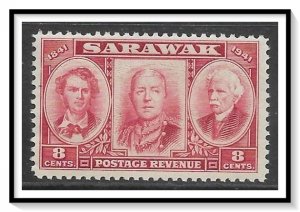 Sarawak #155 Triple Head Brooke MNH