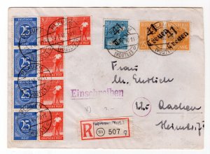 GERMANY SOVIET ZONE HOP BEZIRKSHANDSTEMPEL BEZIRK 41 COVER EXPERTIZED BPP 210