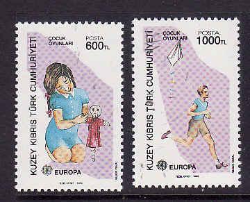 Northern Cyprus [Turkish]-Sc#245-6-Unused NH Europa set-1988-