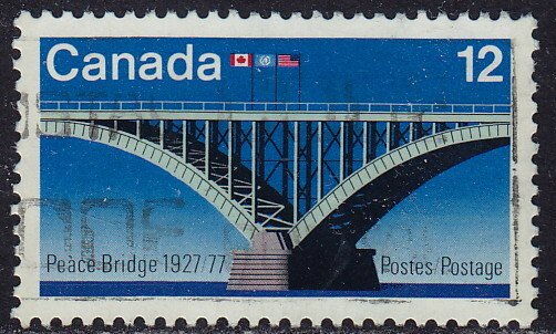 Canada - 1977 - Scott #737 - used - Peace Bridge