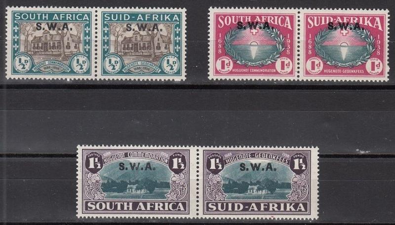 South West Africa Scott B9-11 Mint hinged (Catalog Value $69.00)