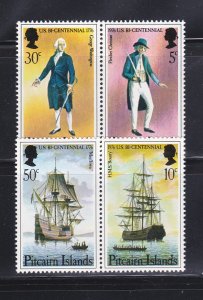 Pitcairn Islands 158a-159a Set MNH American Bicentennial (A)
