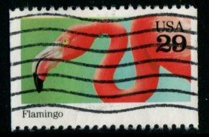 2707 US 29c Wild Animals bklt sgl, used