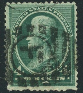 USA #211 Andrew Jackson 4c Postage Stamp 1883 A58 Used