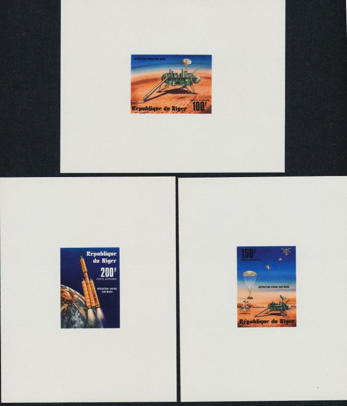 Niger 389-90, C283-5 Deluxe Sheets MNH Space, Rocket, Viking Mars Lander