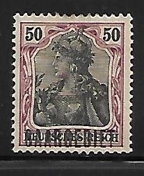 Saar - Scott #52 - 50pf Purple & Black, buff - Very Fine - Unused (MH)