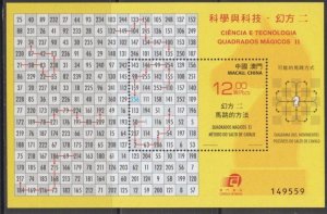 Macau 2015 Science and Technology -- Magic Square Souvenir Sheet MNH