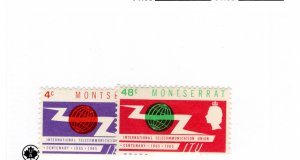 Montserrat #157-158 MH - Stamp - CAT VALUE $1.25