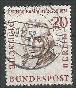 BERLIN, 1958, used 20pf Portraits Scott 9N152