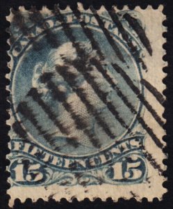 Canada Scott 29 (1868) Used G, CV $65.00 C
