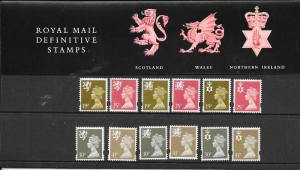 GB-Scotland,Wales & Northern Ireland #SMH63-NIMH63   (MNH) CV $19.00