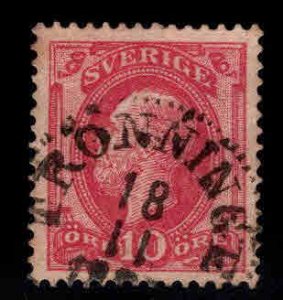 SWEDEN Scott 39 Used 1885 stamp