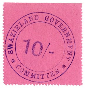 (I.B-BOB) Swaziland Revenue : Duty Stamp 10/-