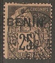 Benin 8 Cer 8 Used Fine 1892 SCV $72.50