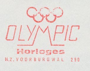 Meter cover Netherlands 1971 Olympic Watches