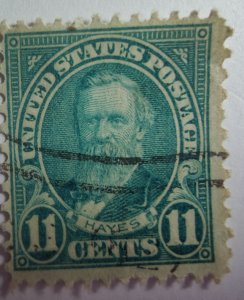 SCOTT #692 USED SINGLE ELEVEN CENTS RUTHERFORD B. HAYES