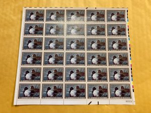 KAPPYSTAMPS #RW56 1989 DUCK HUNTING COMPLETE MINT NH SHEET OF 30  CS2042